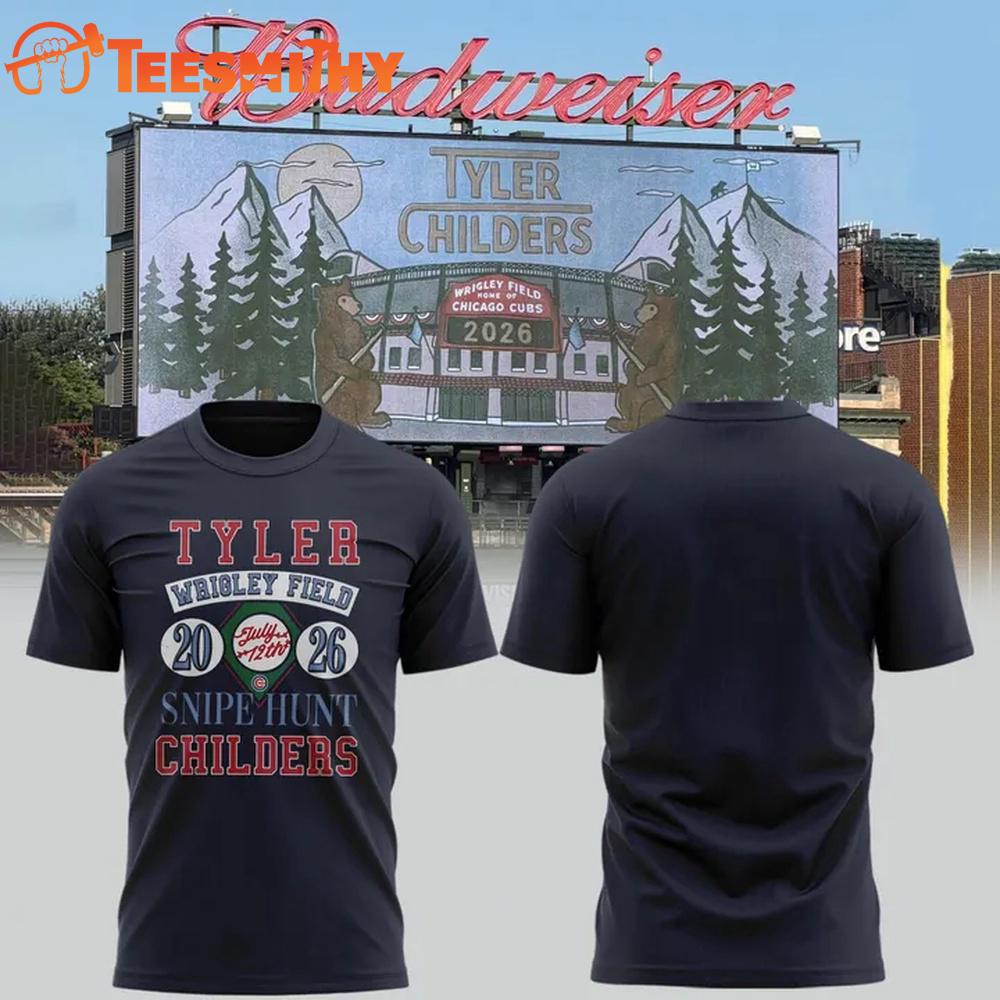 Tyler Childers at Wrigley Field Chicago Cubs 2026 New Design 3D Shirt