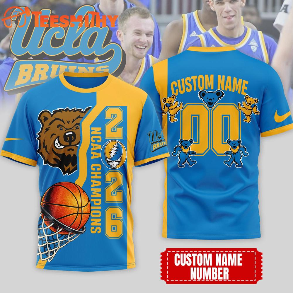 UCLA Bruins NCAA Grateful Dead Court Kings 2026 3D T Shirt