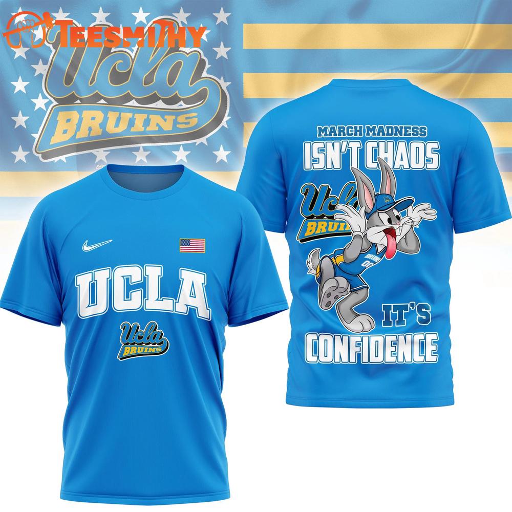 UCLA Bruins NCAA x Bugs Bunny Call It Confidence All Over Print Shirt