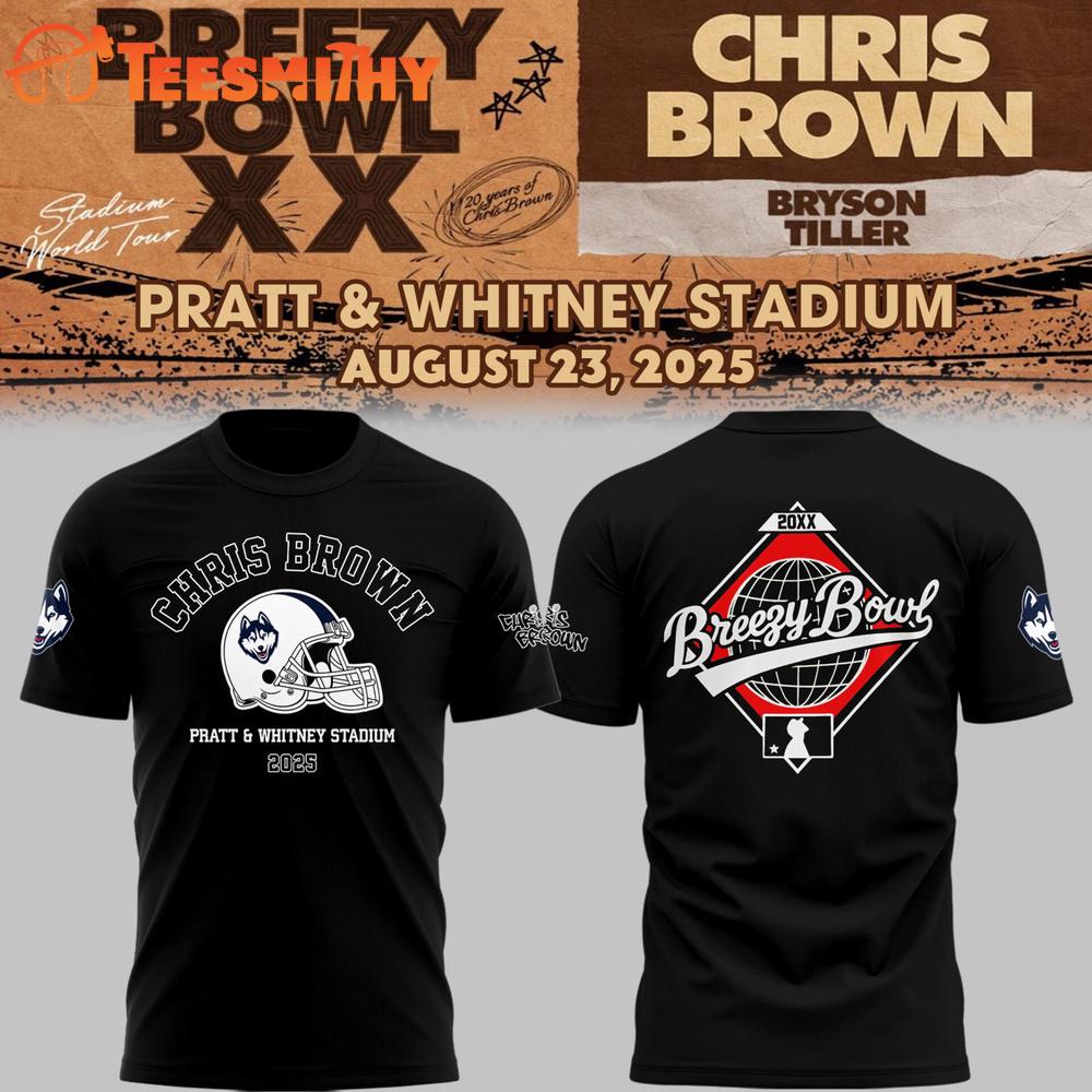 UConn Huskies 2026 Football Breezy Bowl XX T Shirt