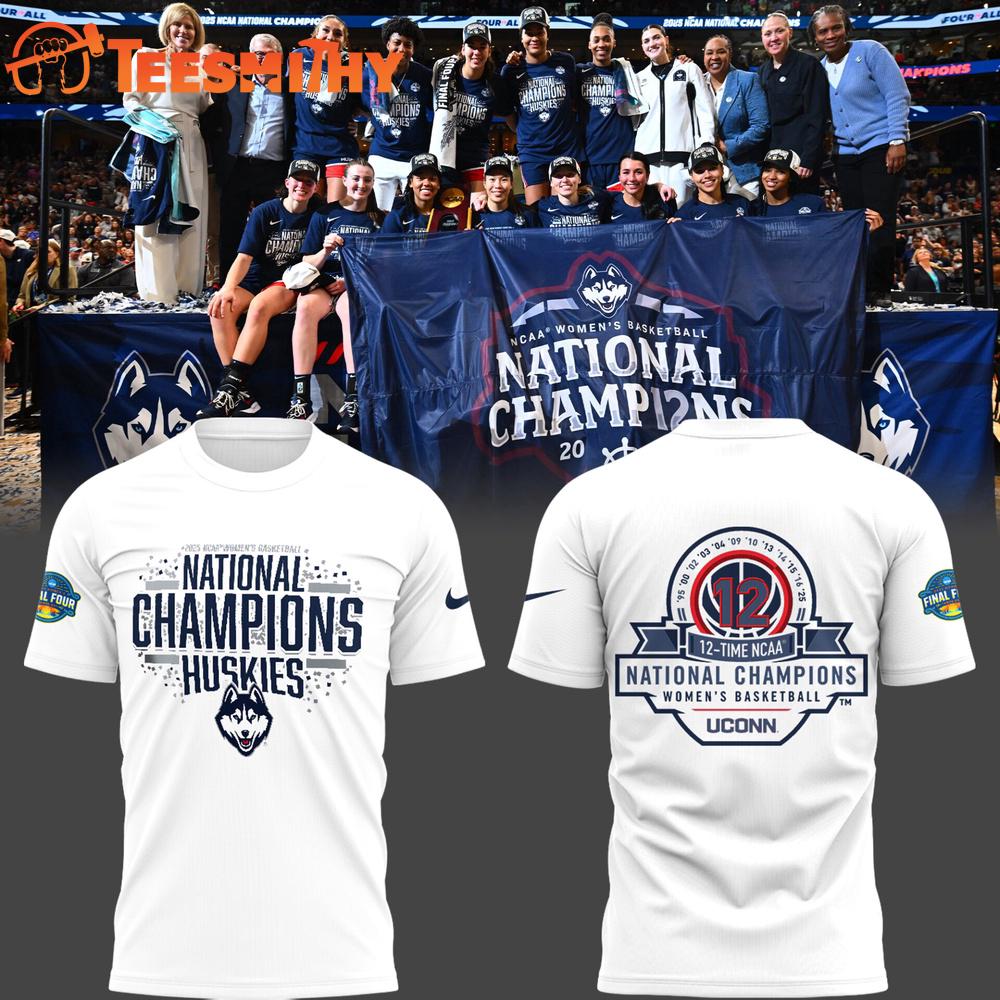 UConn Huskies Women’s Basketball 12th National Champions Logo T Shirt