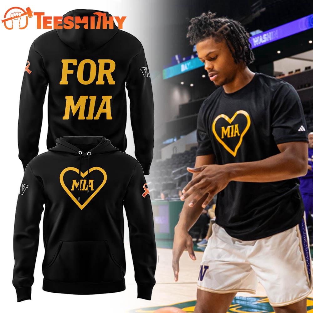 University of Washington FOR MIA 2025 New Black Hoodie