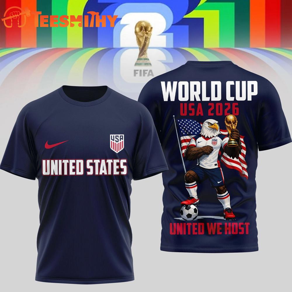 USA Fifa World Cup 2026 Mascot Limited Navy 3D Shirt