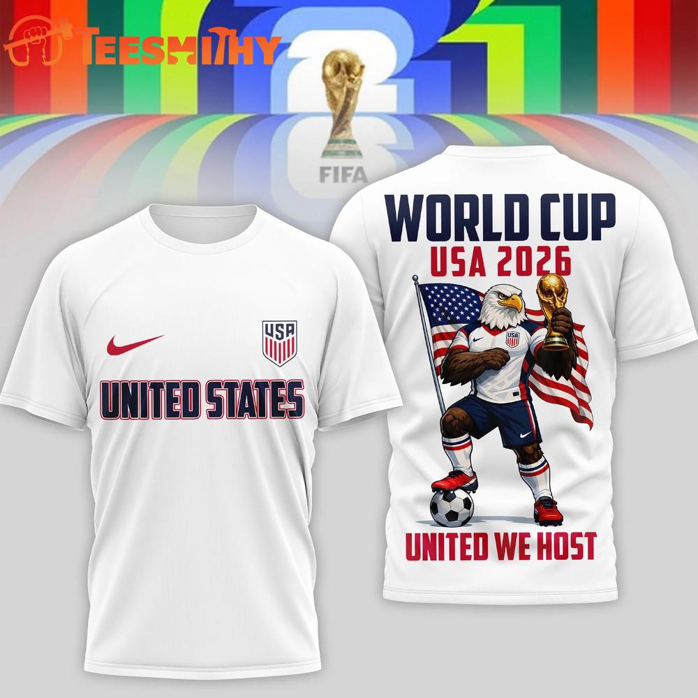 USA Fifa World Cup 2026 Mascot Limited White 3D Shirt