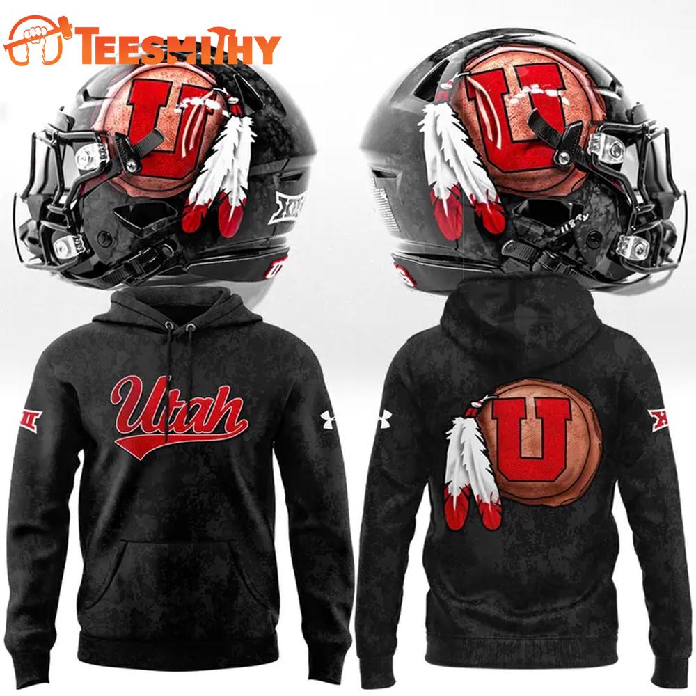 Utah Utes Football 2025 Hand Painted Hoodie Shirt Utah Utes Football 2025 Hand Painted Hoodie Shirt