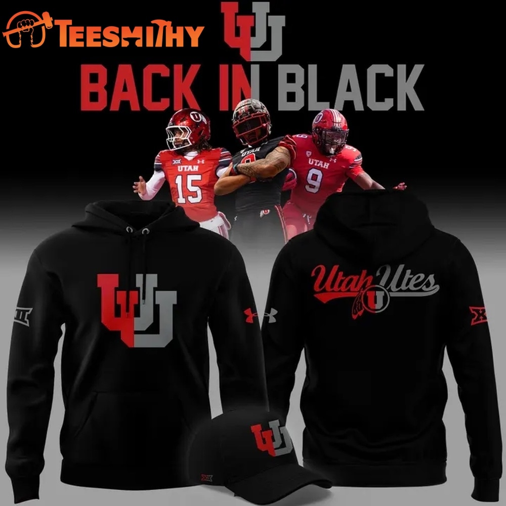 Utah Utes Football Back In Black Limited Edition Hoodie
