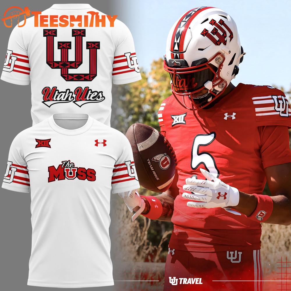 Utah Utes Football THE MUSS 2025 Limited Edition White T Shirt
