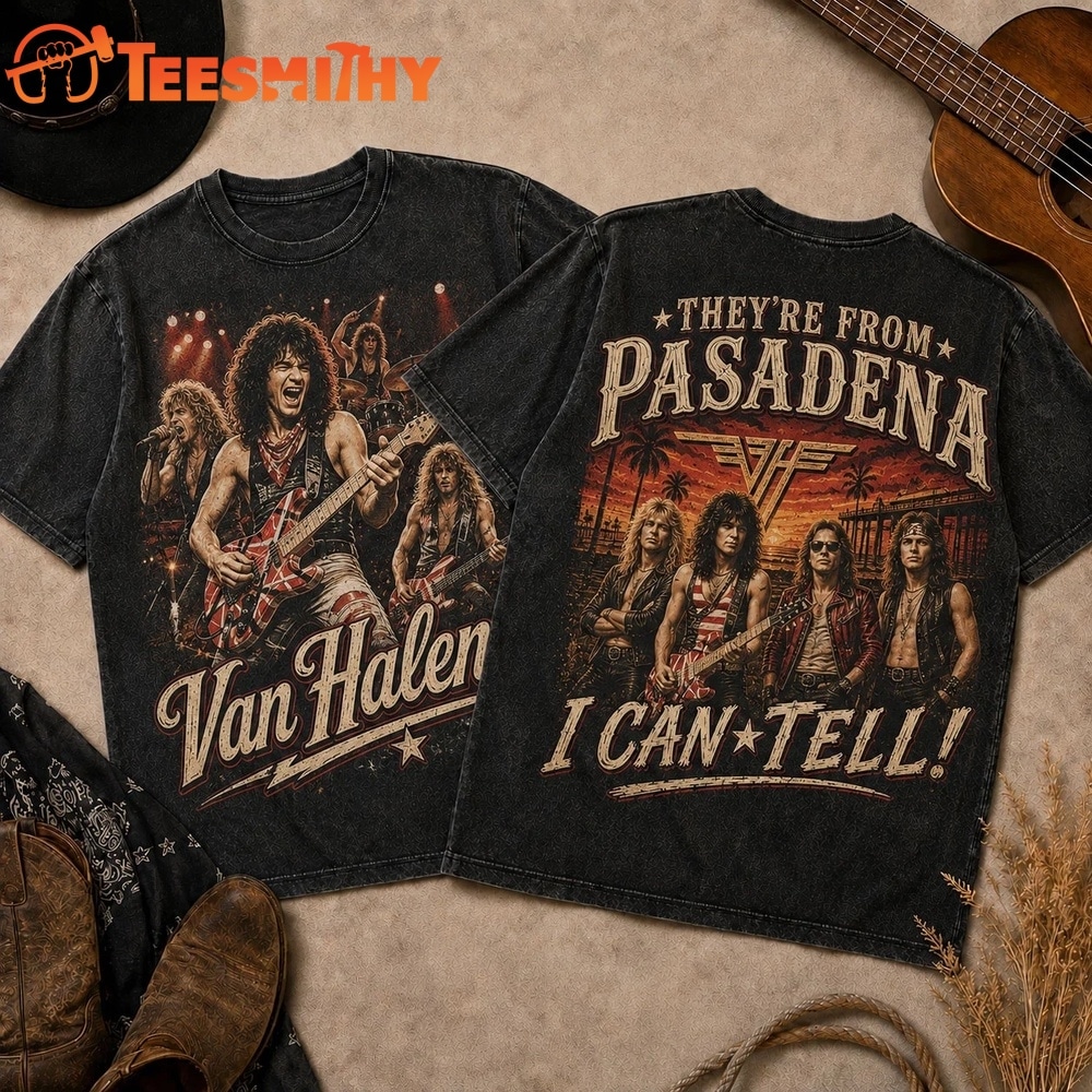 Van Halen Retro Tour Photo Distressed 3D Shirt