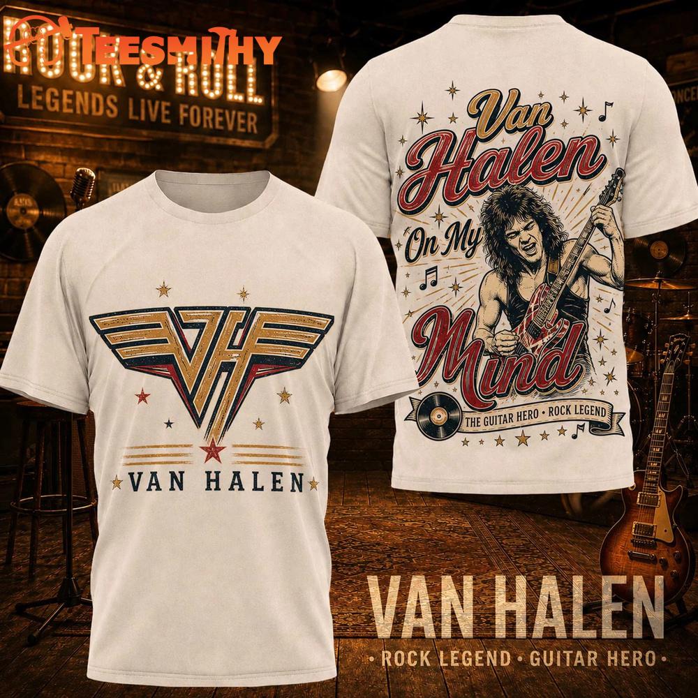 Van Halen Rock Legend Guitar Hero 2026 Design T Shirt