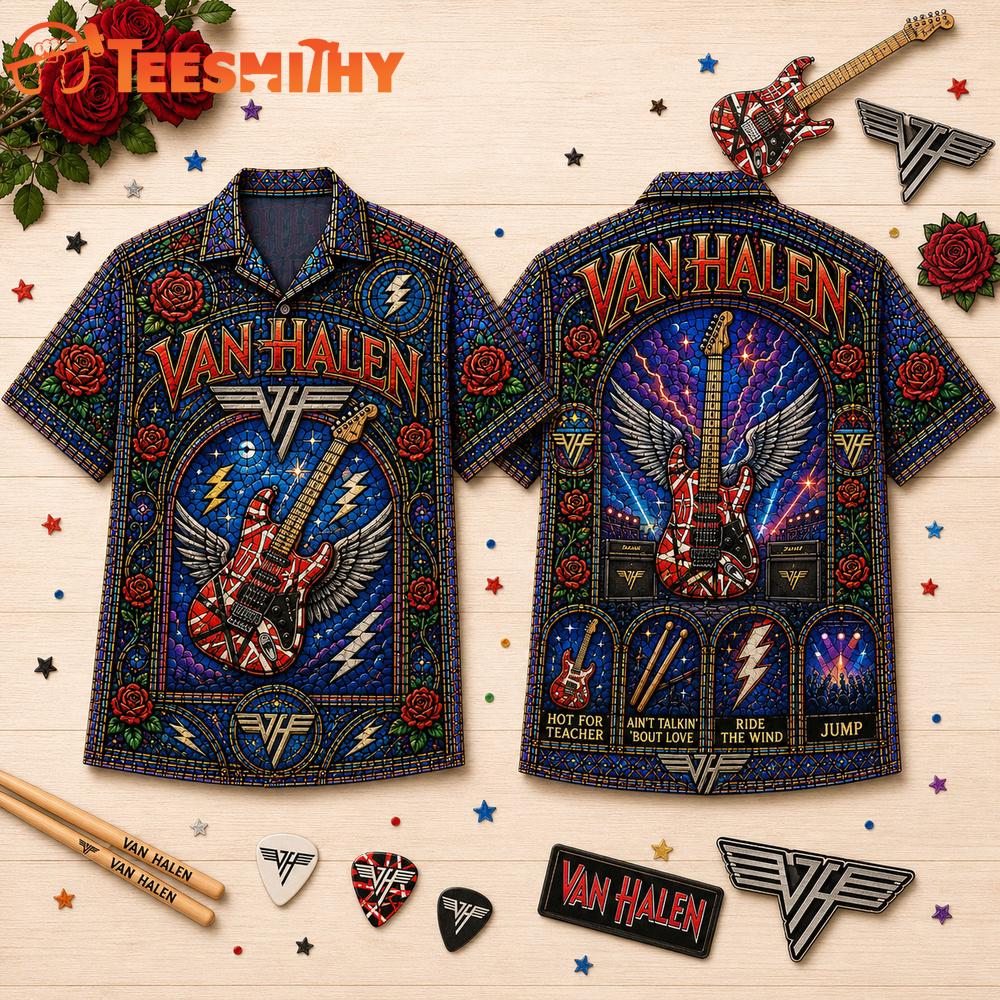 Van Halen Vintage Music Summer Hawaiian Shirt