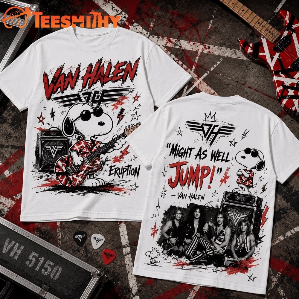 Van Halen x Snoopy Might as Well Jump 3D Shirt