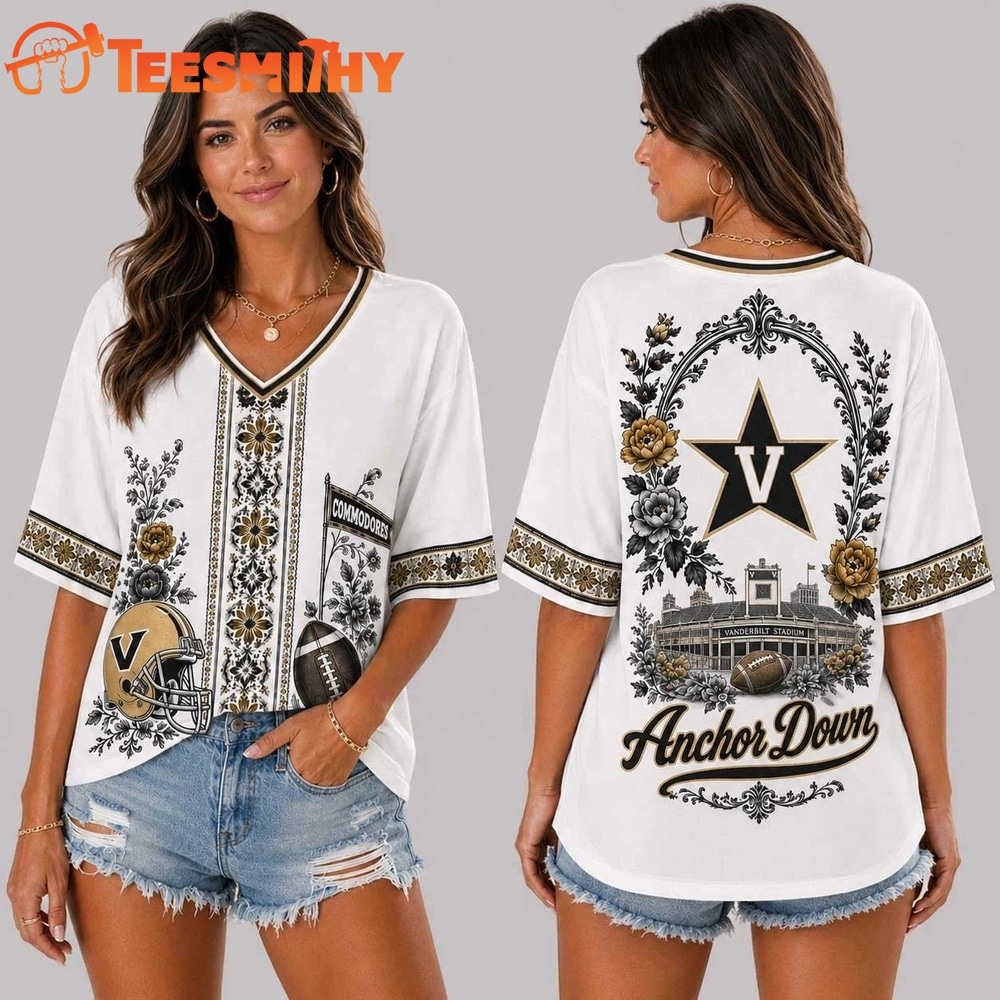 Vanderbilt Commodores NCAA Collegiate Pride Collection V Neck T Shirt