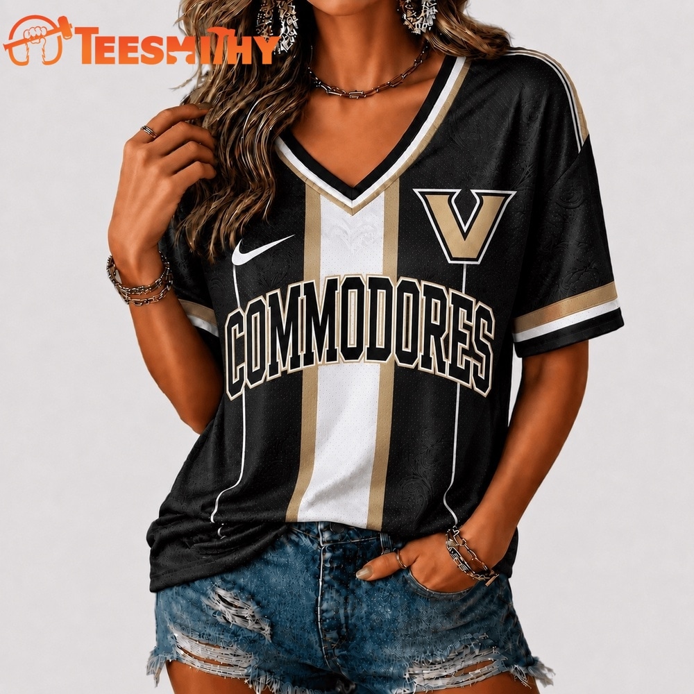 Vanderbilt Commodores NCAA Rivalry Game Spirit V neck T Shirt