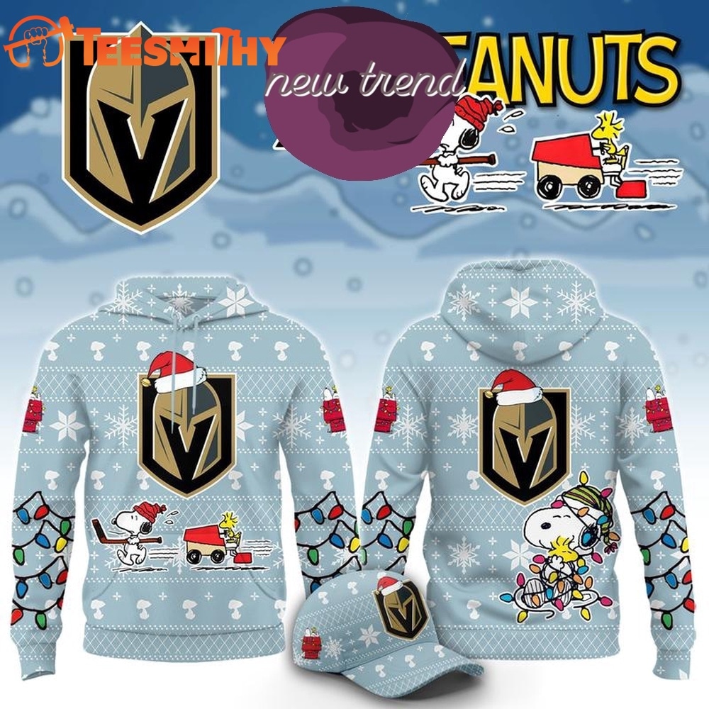 Vegas Golden Knights x Peanuts 2026 Christmas Limited Edition Hoodie