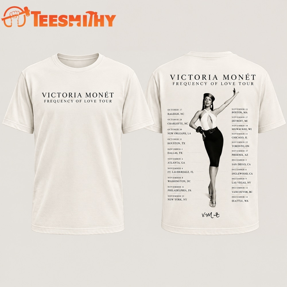 Victoria Monet Frequency Of Love Tour 2026 Graphic Limited Edition T Shirt