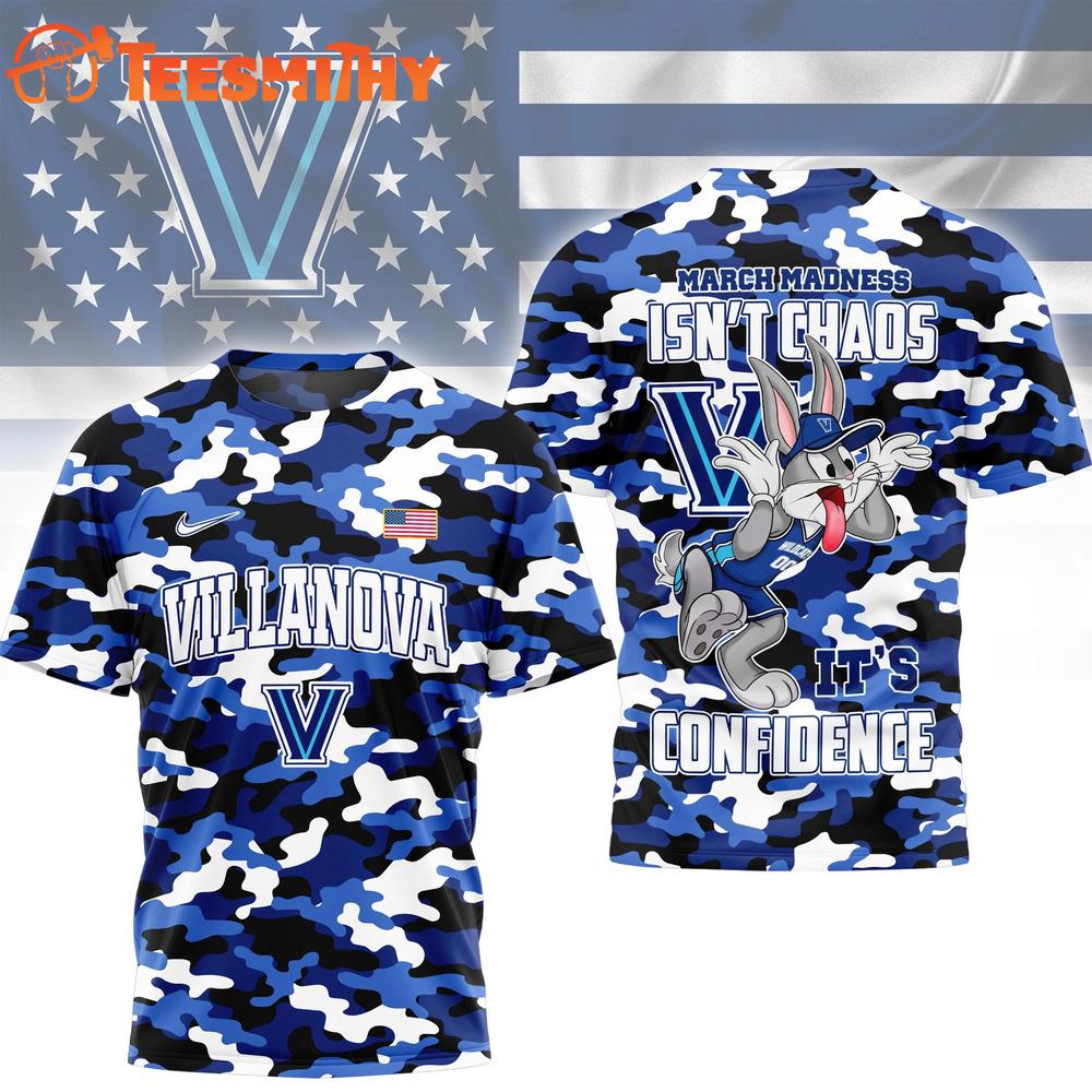 Villanova Wildcats NCAA x Bugs Bunny Call It Confidence 3D T Shirt