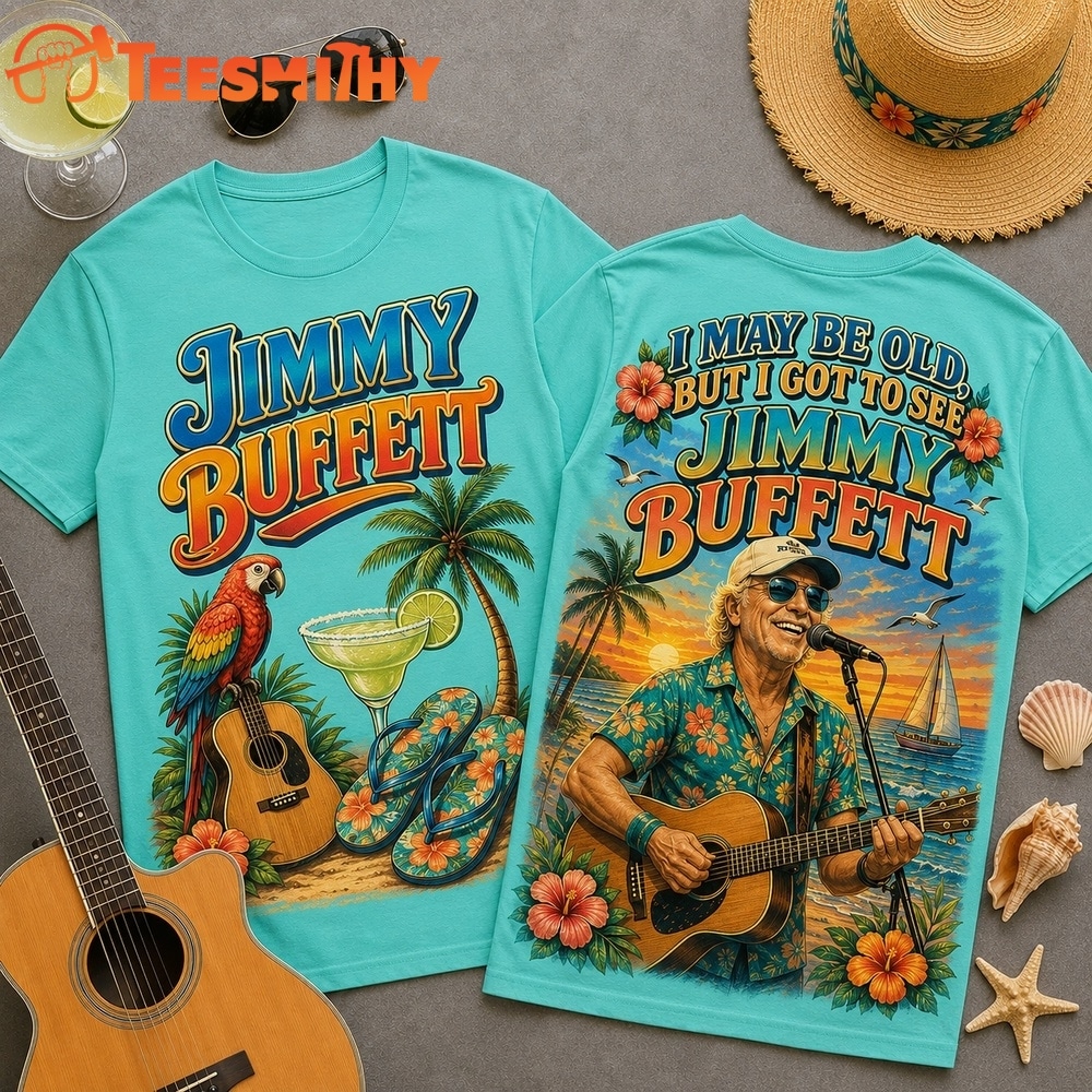 Vintage Jimmy Buffett I May Be Old Graphic 3D Shirt