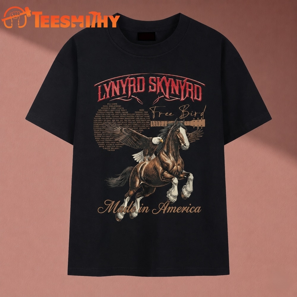 Vintage Lynyrd Skynyrd Free Bird Eagle and Galloping Horse T Shirt