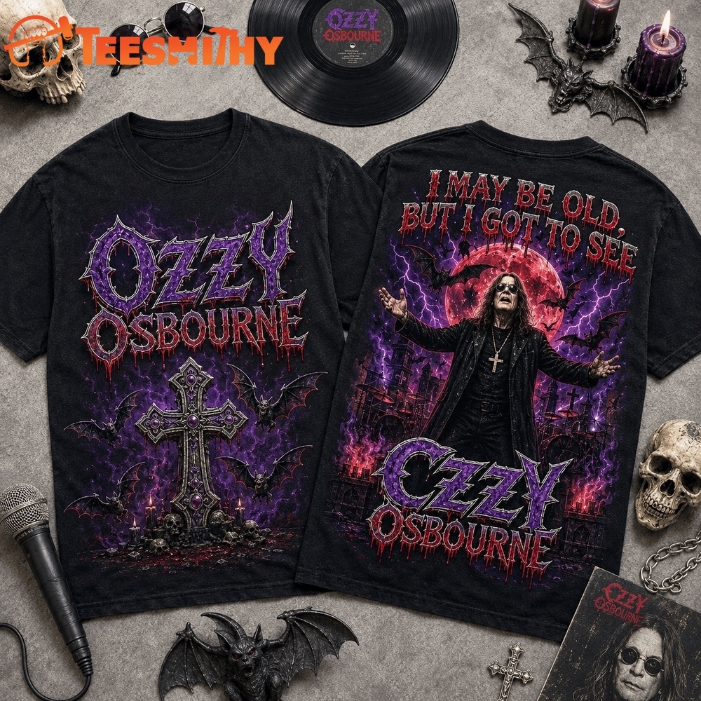 Vintage Ozzy Osbourne I May Be Old Graphic 3D Shirt