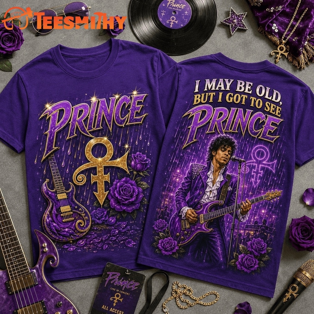 Vintage Prince I May Be Old Graphic 3D Shirt