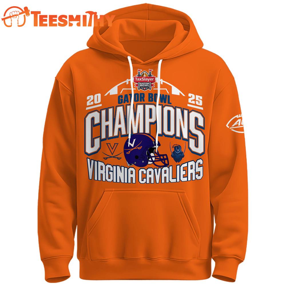 Virginia Cavaliers 2025 TaxSlayer Gator Bowl Champions Limited Edition Hoodie