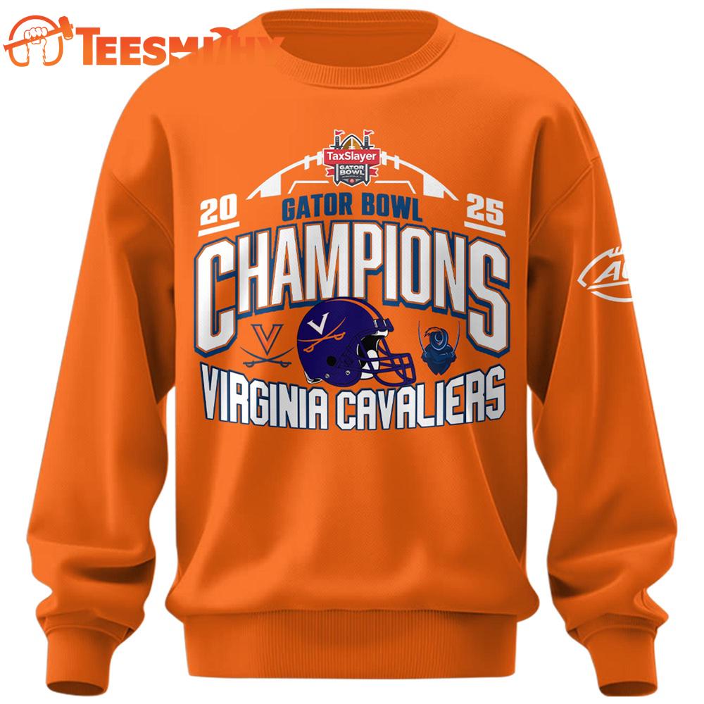 Virginia Cavaliers 2025 TaxSlayer Gator Bowl Champions Limited Edition Sweatshirt