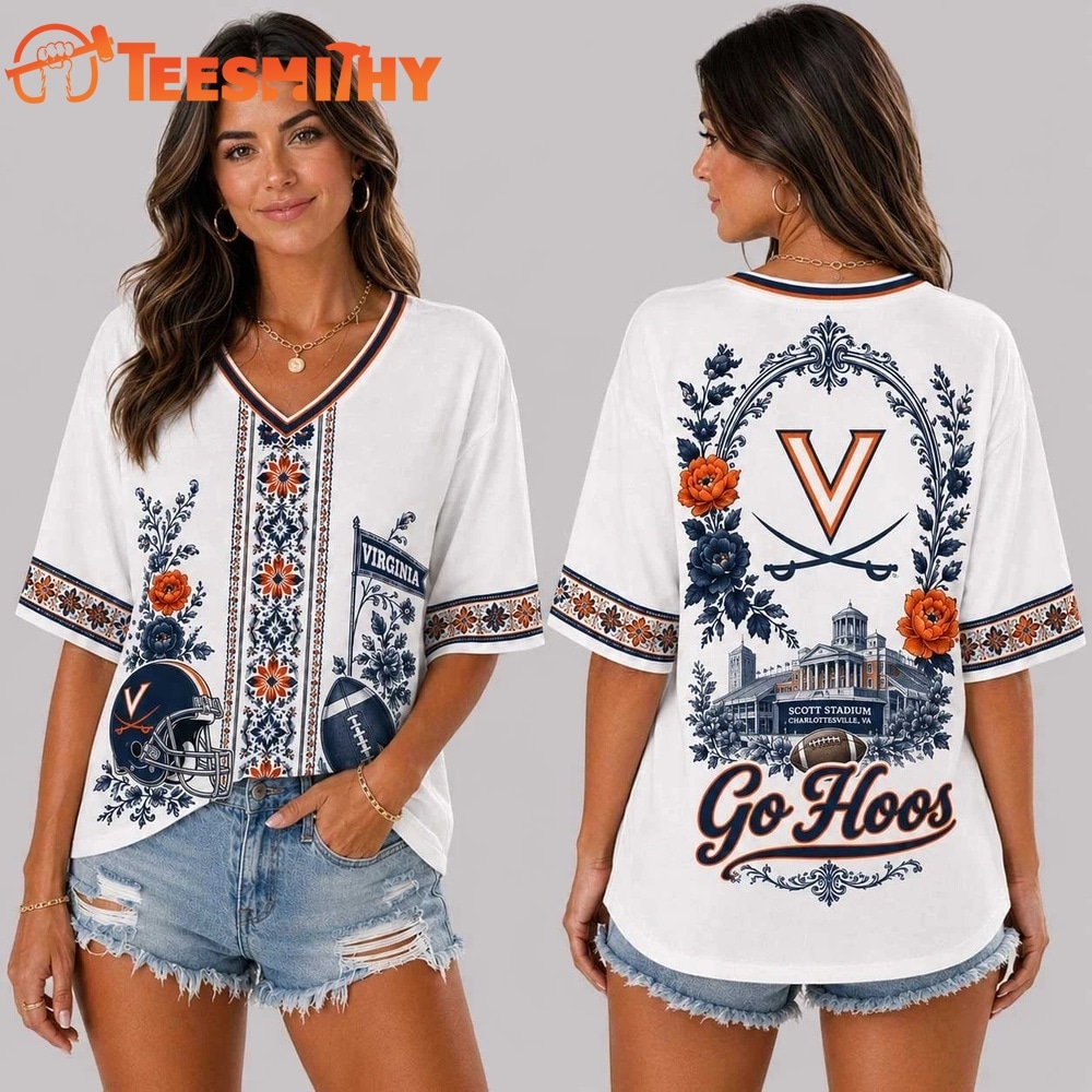 Virginia Cavaliers NCAA Collegiate Pride Collection V Neck T Shirt