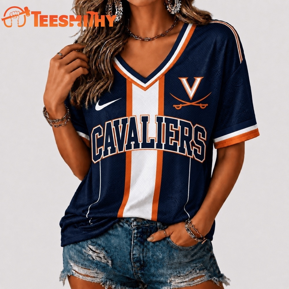 Virginia Cavaliers NCAA Rivalry Game Spirit V neck T Shirt