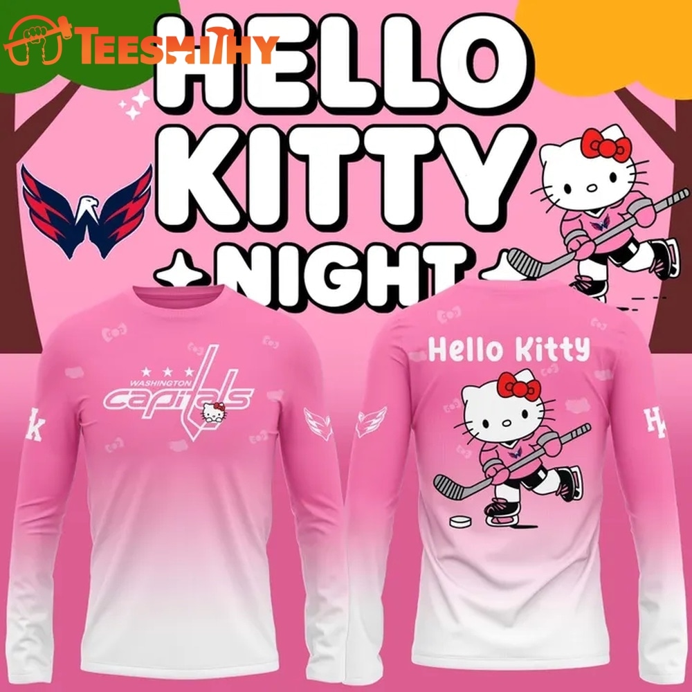Washington Capitals x Hello Kitty 2026 Limited edition Long Sleeve Shirt
