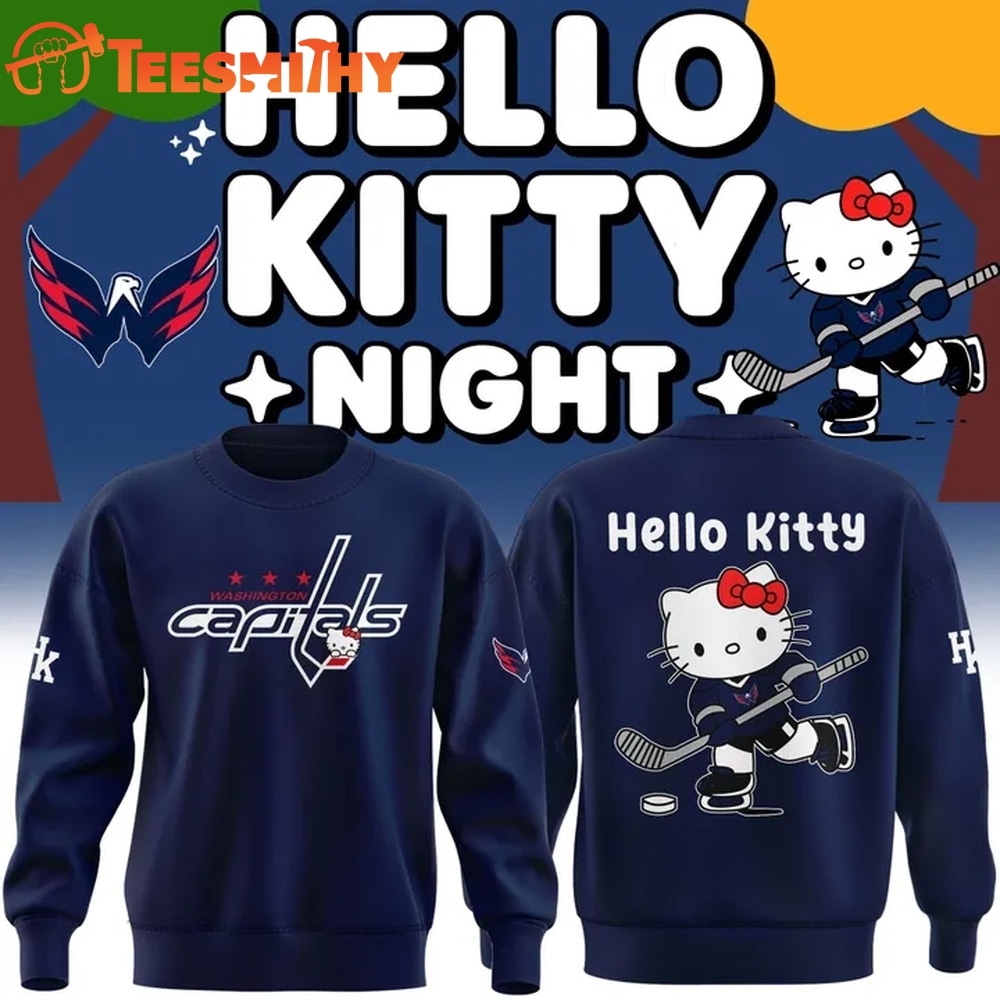 Washington Capitals x Hello Kitty 2026 Limited edition Sweatshirt 1 Washington Capitals x Hello Kitty 2026 Limited edition Sweatshirt