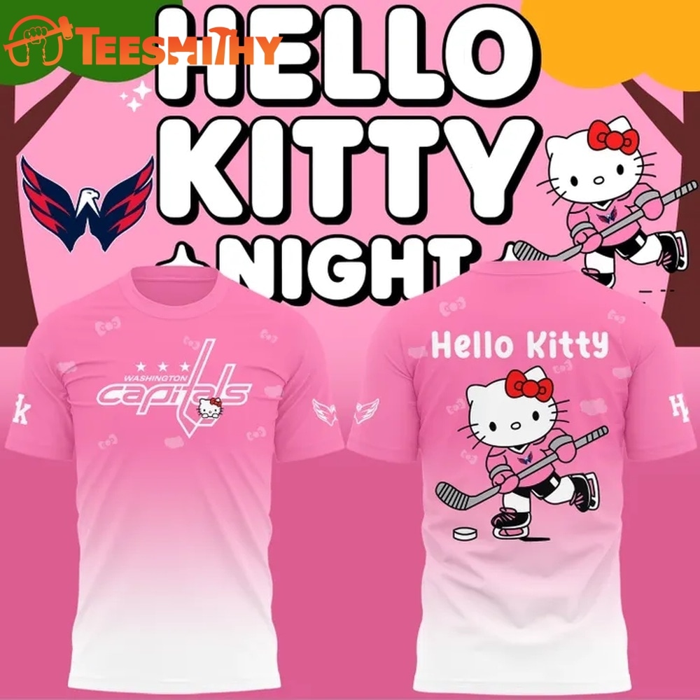 Washington Capitals x Hello Kitty 2026 Limited edition T Shirt