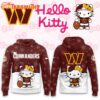 Washington Commanders 2025 Football Christmas Hello Kitty Hoodie Shirt