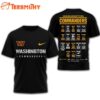 Washington Commanders 2025 Football Schedule Unisex 3D Shirt