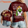 Washington Commanders 2025 NFL Christmas Grinch They Hate Us All Over Print Shirt