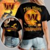 Washington Commanders 2025 NFL Halloween Witch Unisex 3D Shirt