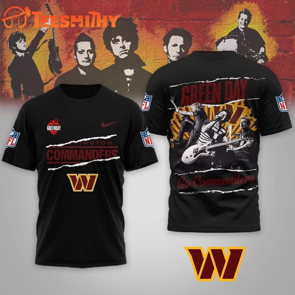 Washington Commanders 2026 Football Super Bowl LX x Green Day All Over Print Shirt