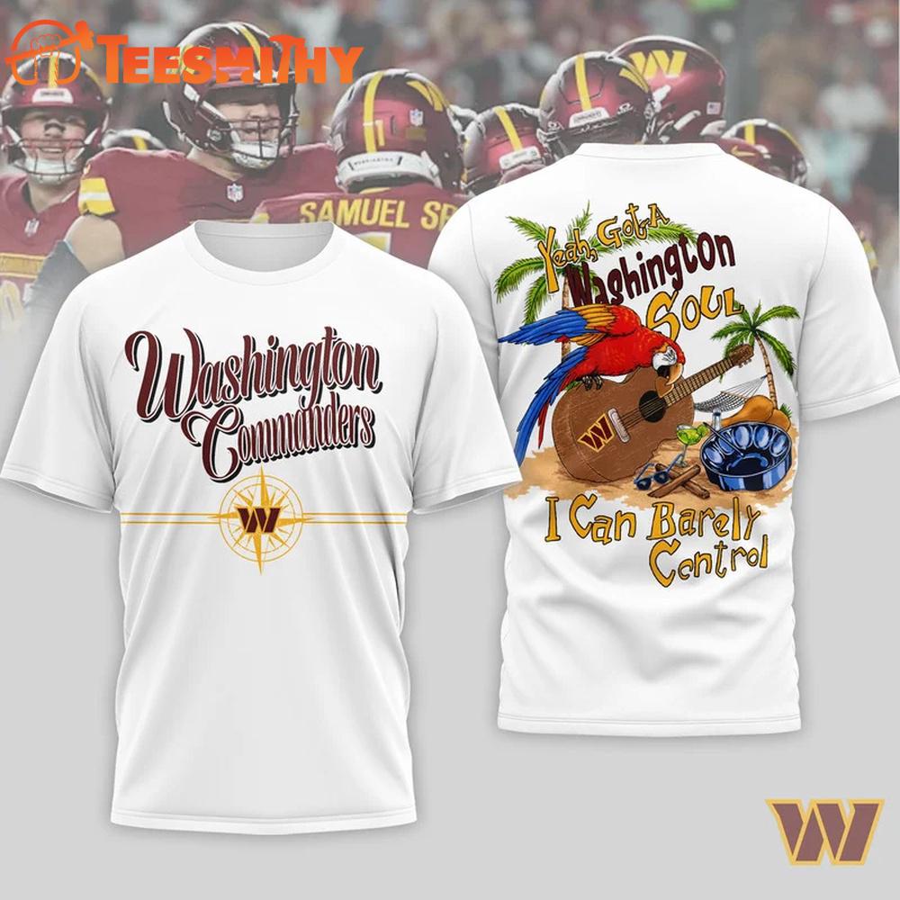 Washington Commanders 2026 NFL Jimmy Buffett Summer 3D Shirt
