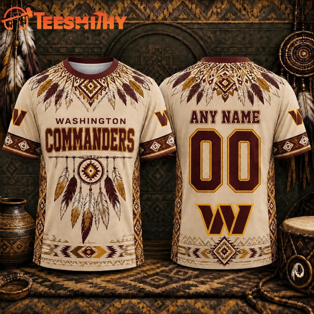 Washington Commanders 2026 NFL Native American Heritage 3D Shirt