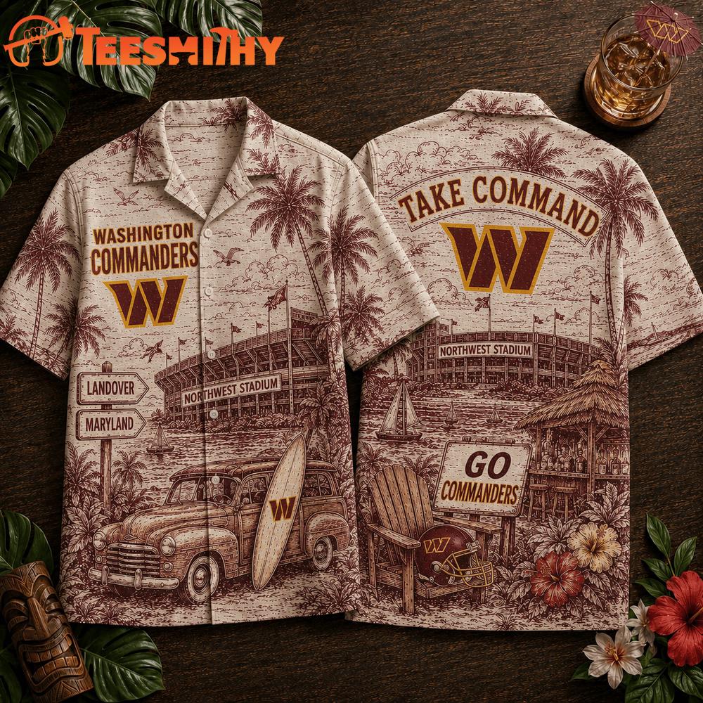 Washington Commanders 2026 NFL Summer Vintage Hawaiian Shirt