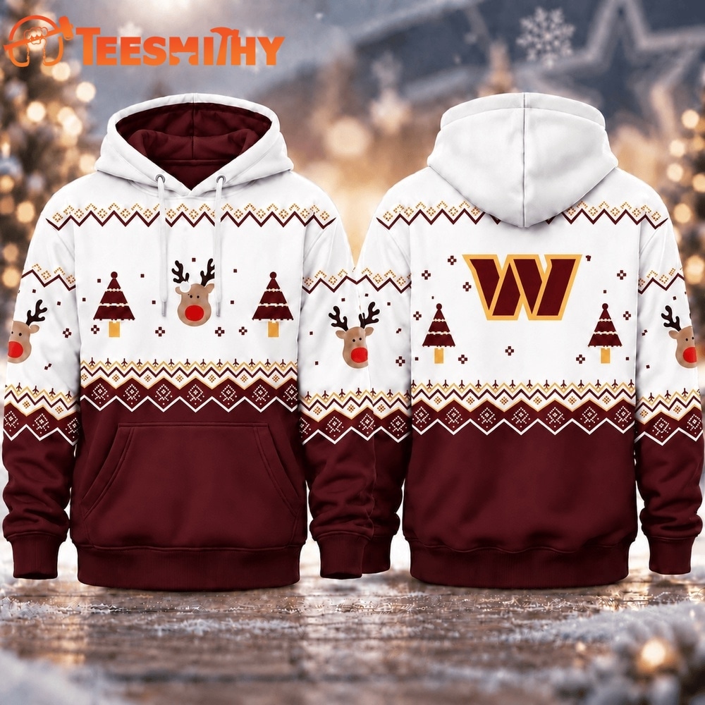 Washington Commanders NFL Christmas Game Day Hoodie Shirt