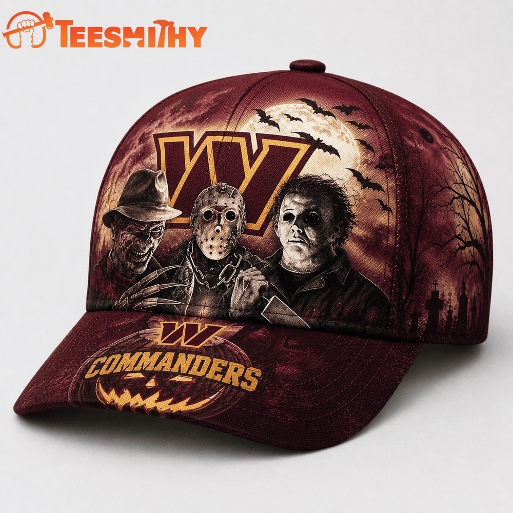 Washington Commanders NFL Horror Night Halloween 2026 Design Classic Cap