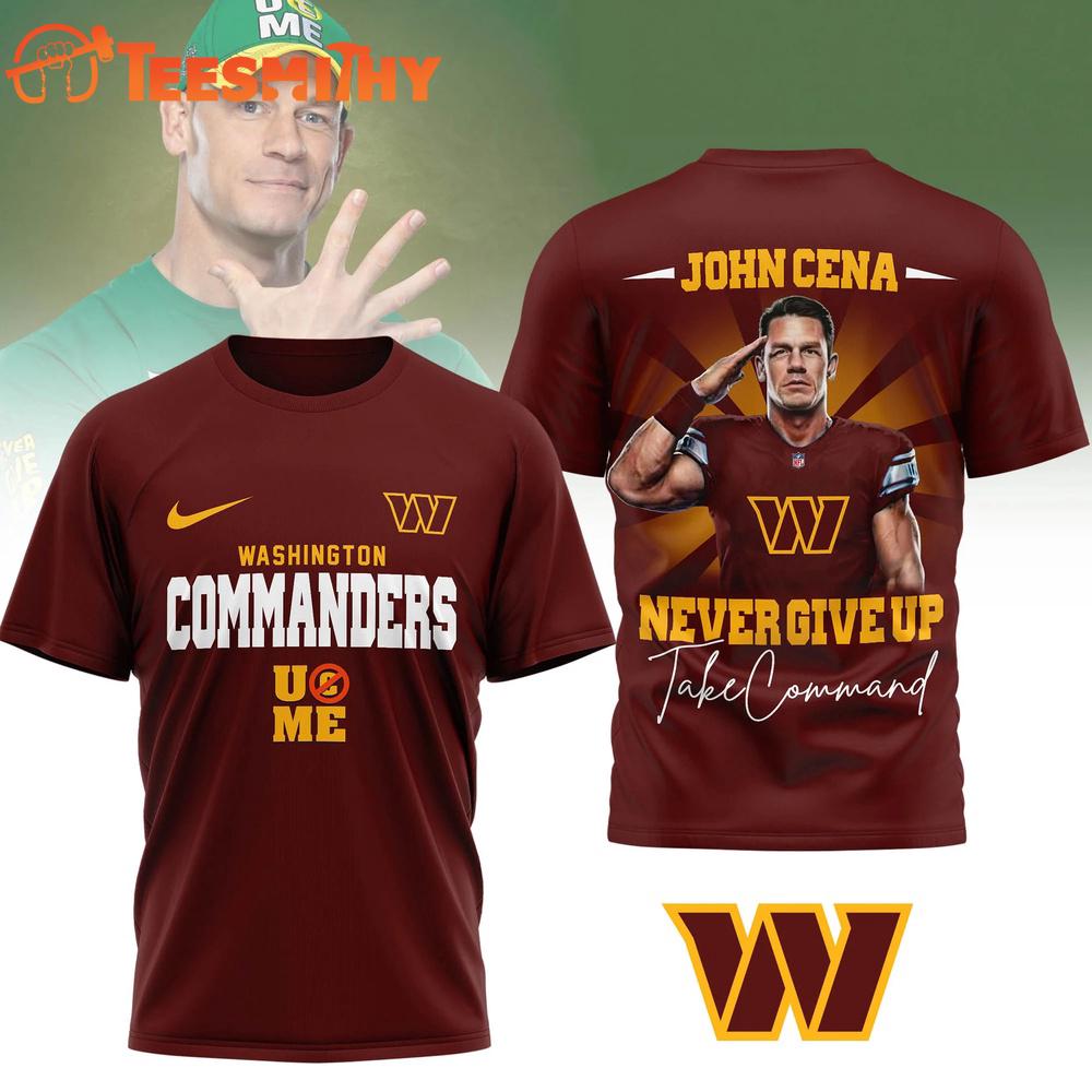 Washington Commanders NFL John Cena Fan Special New 3D Shirt