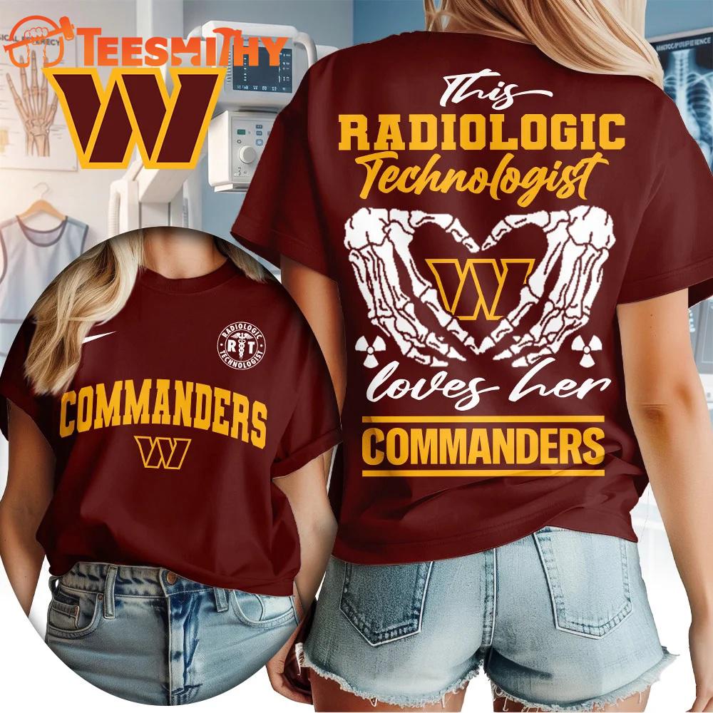 Washington Commanders NFL Radiology Technologist All Over Print T Shirt