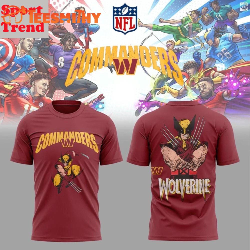 Washington Commanders x Wolverine 2025 Limited 3D Shirt