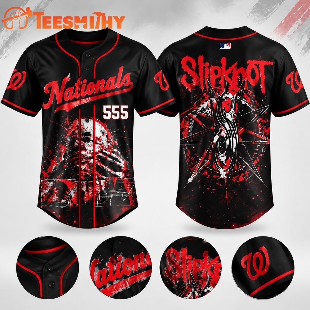 Washington Nationals x Slipknot Stadium Tour 2027 Limited Edition Baseball Jersey