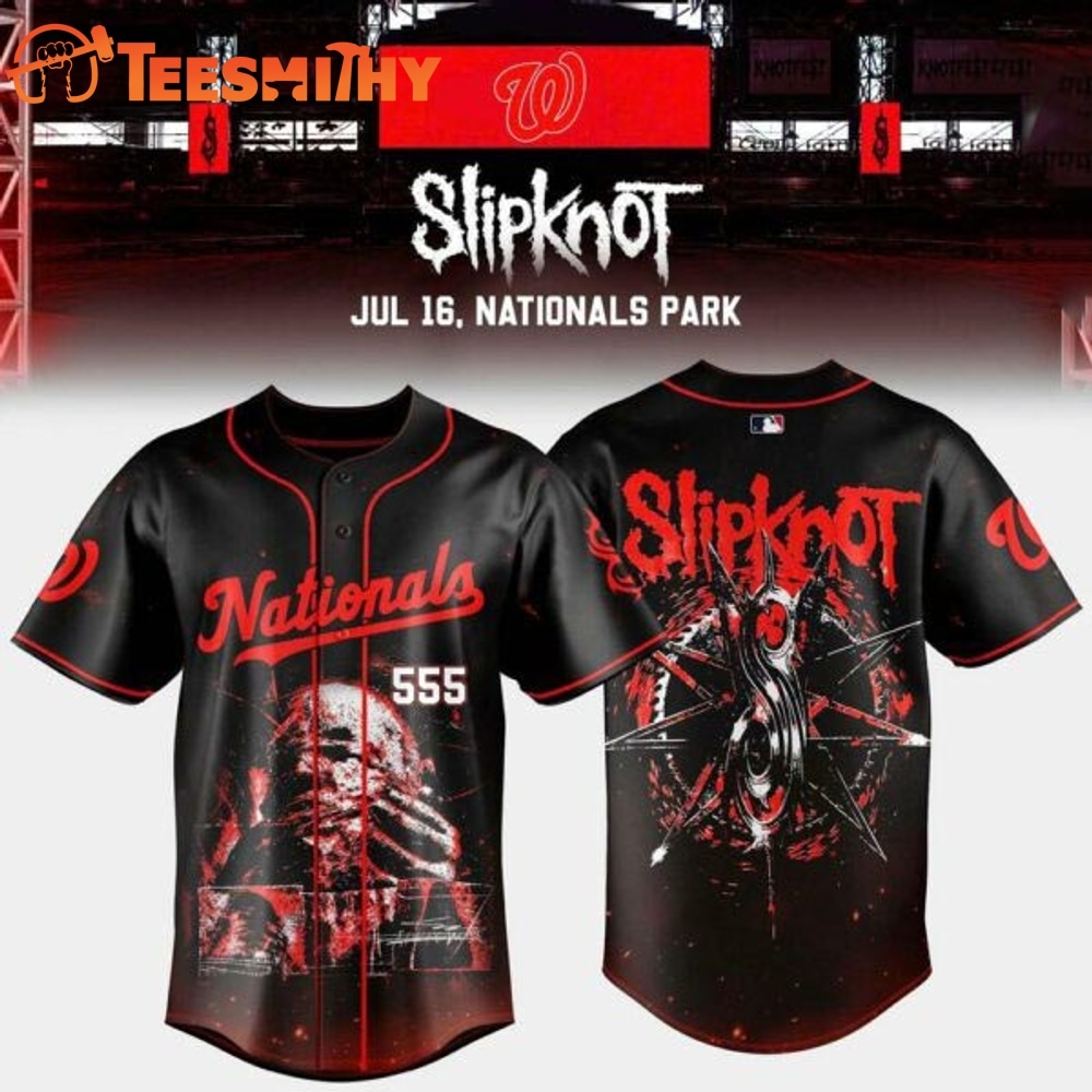Washington Nationals x Slipknot Stadium Tour Special Edition Jersey Shirt