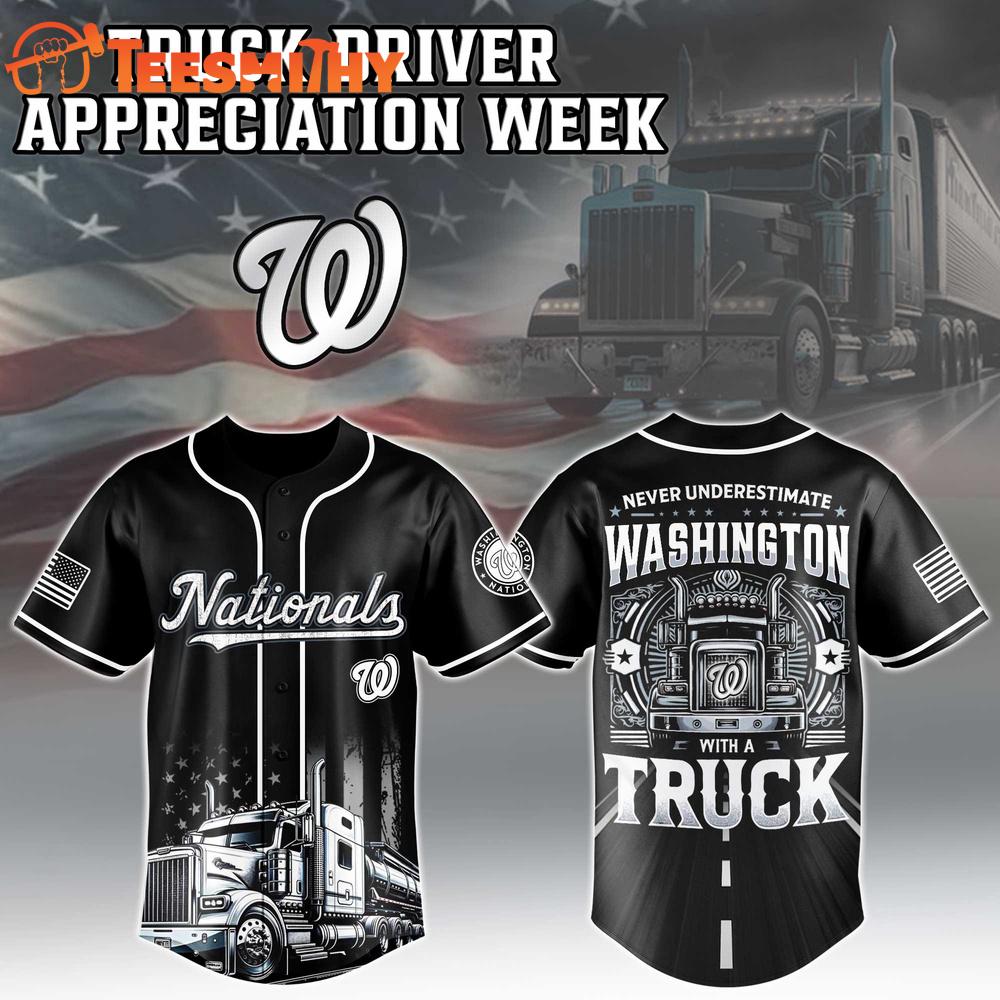 Washington Nationals x Truck Driver Limited Custom Baseball Jersey