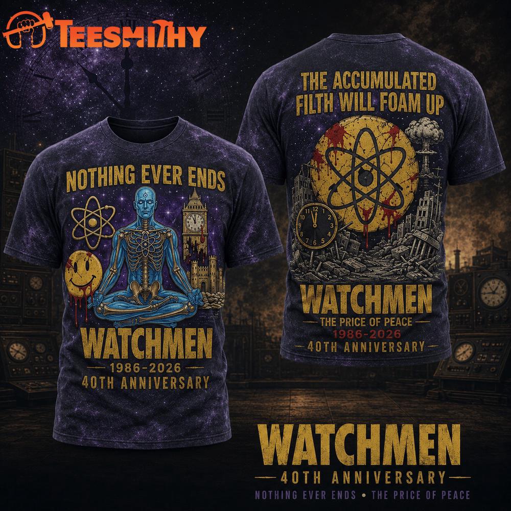 Watchmen 40th Anniversary 1986-2026 T Shirt