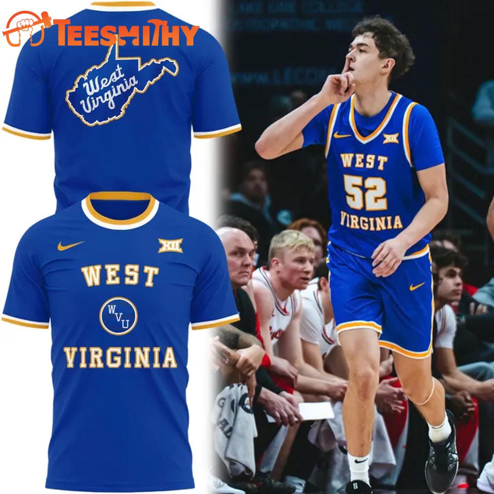 West Virginia Mountaineers Basketball Jerry West Throwback Uniform 2026 T Shirt