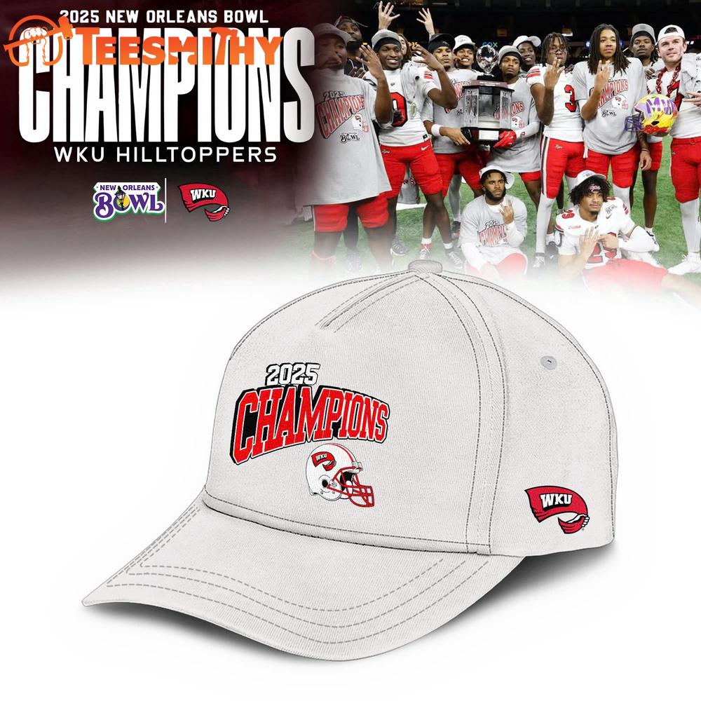 Western Kentucky Hilltoppers 2025 New Orleans Bowl Champions Cap